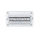 Rejilla de Ventilación Plástica Rectangular 14 x 7,9 cm