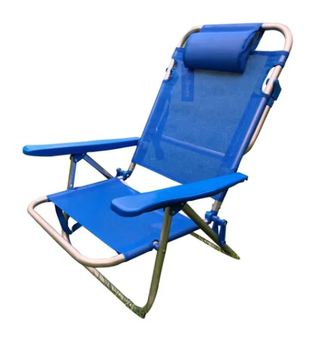 Reposera Silla Aluminio C/almohada Outdoors Professional 