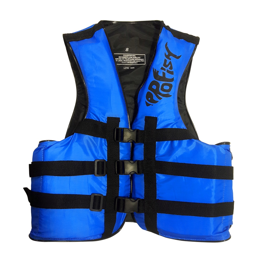 CHALECO AQUAFLOAT PRO FISH PESCADOR AZUL Talle 08