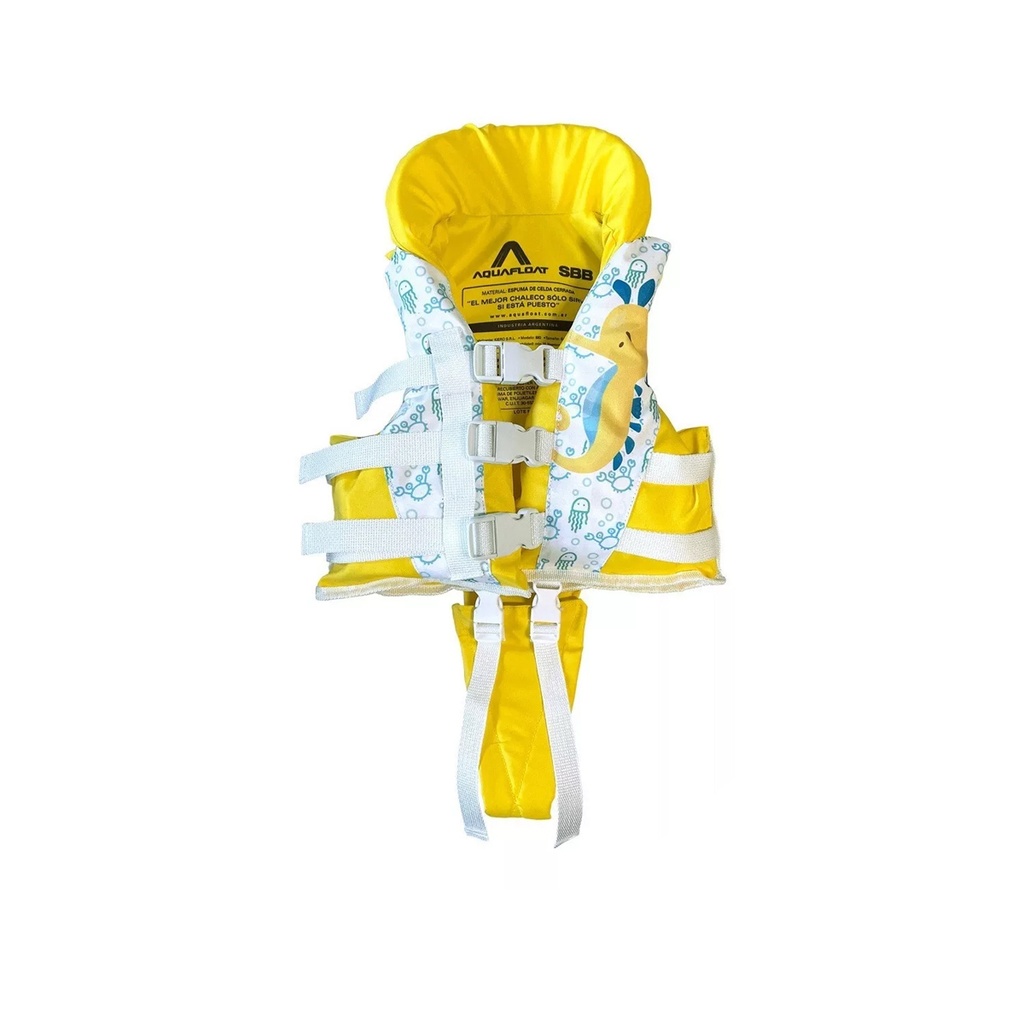 Chaleco Super Bebe Ski Aquafloat Salvavidas Pileta Rio Pna Hipocampo
