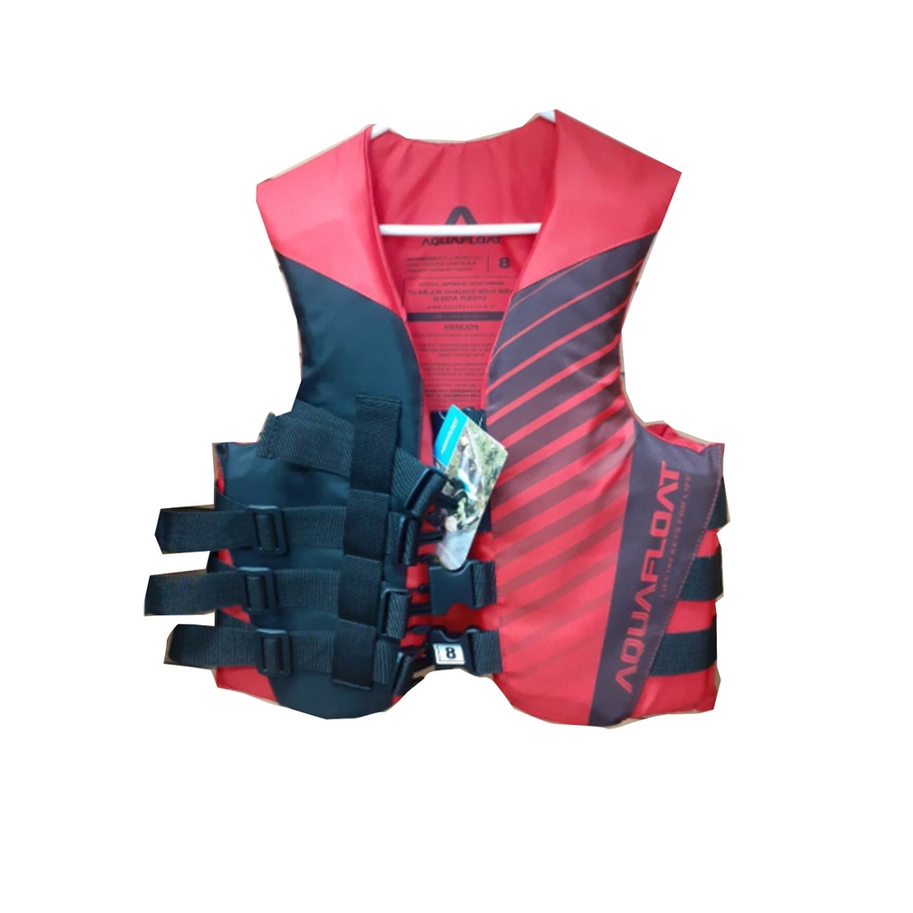 Chaleco Salvavidas Aquafloat Ski Moto De Agua 4 Cinturones Talle 08