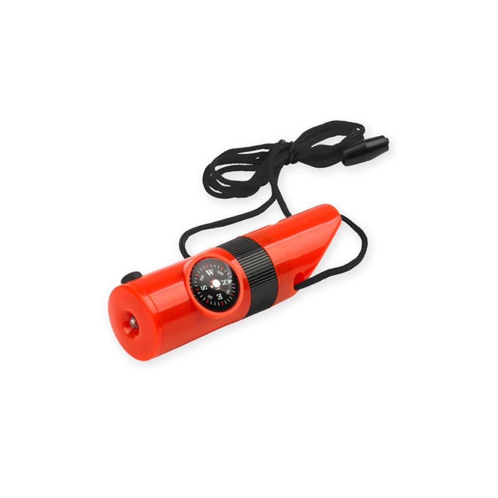 Silbato Supervivencia Lupa Brújula Espejo Termómetro