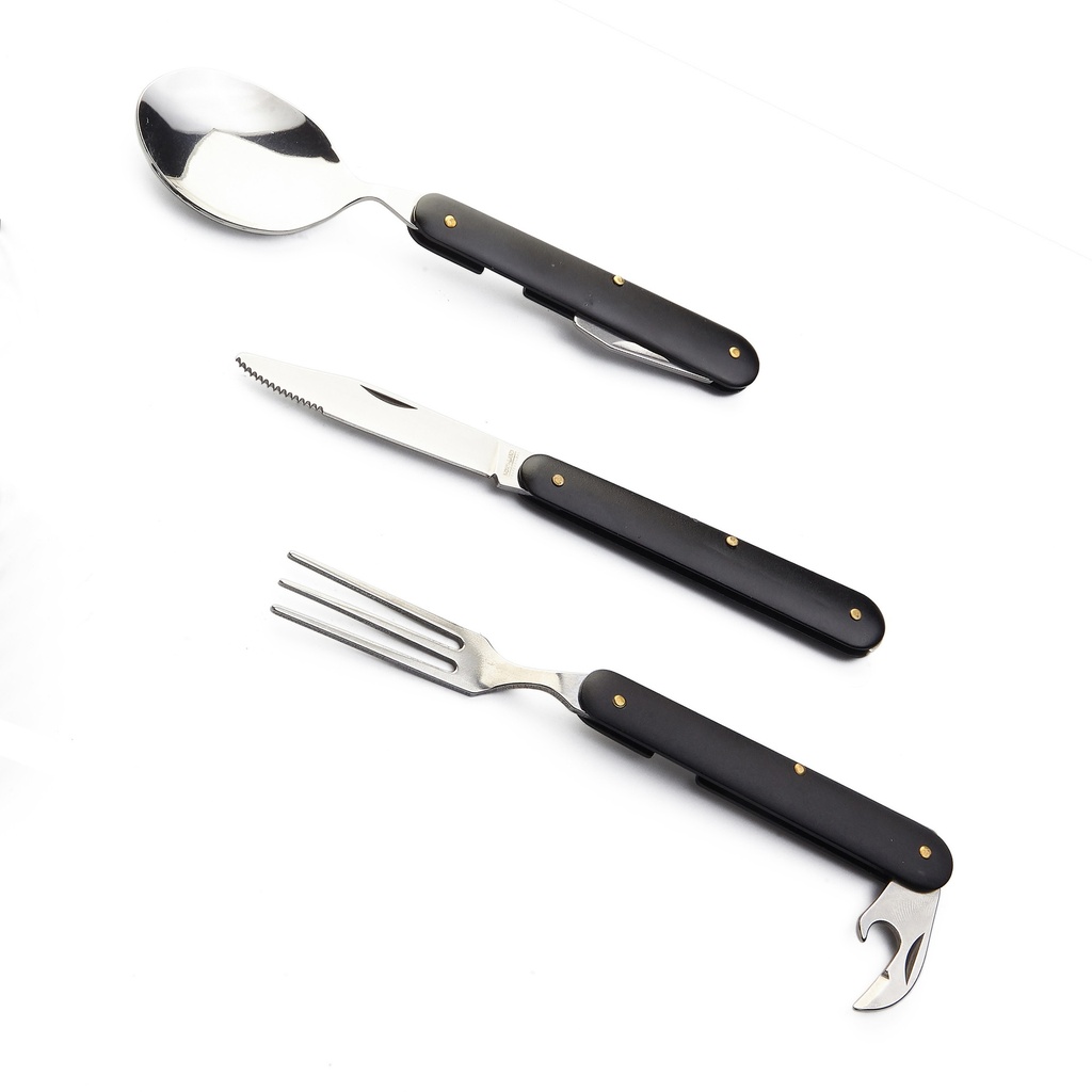 Set Cubierto Plegable Para Camping Camp Kjell Cutlery