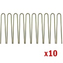 Estaca Para Carpa Tipo U De Acero Cincado X 10 Unidades