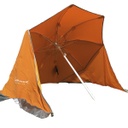 Sombrilla Refugio Paraviento Reforzada 2m 8 Varillas Loneta Campinox