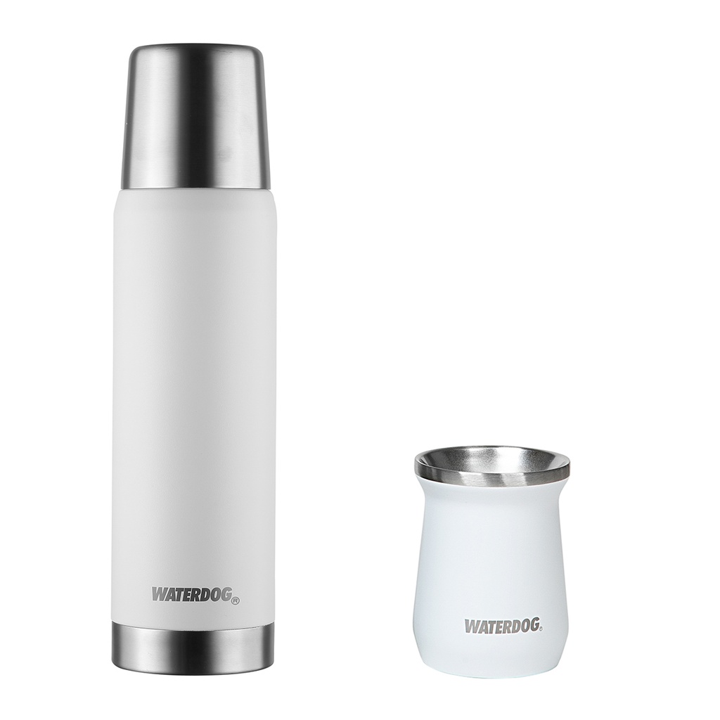 Combo Termo Waterdog Obus 1l + Mate Zoilo Acero
