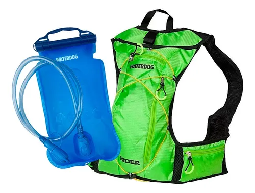 Mochila Waterdog Hidratante Con Bolsa 2 Litros Camel Bag
