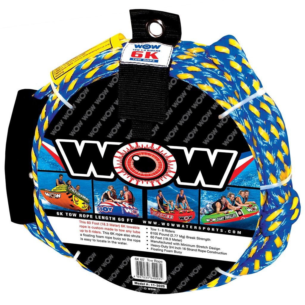 Cabo Cuerda De Arrastre Para Inflable Wow 6 Personas 18.3 Mts