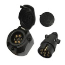 Ficha Para Trailers 7 Pines Hembra Y Macho Antipolvo Reforza