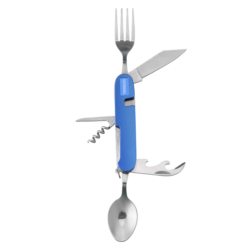 Set Cubiertos Plegable Waterdog 8 Funciones Camping Liviana