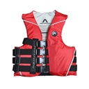 Chaleco Salvavidas Aquafloat Ski Moto De Agua 4 Cinturones Rojo/Gris Talle 6