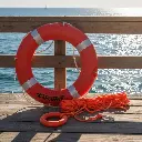 Salvavidas Circular Torque Marine Plástico 58 Cm + Cuerda 30m