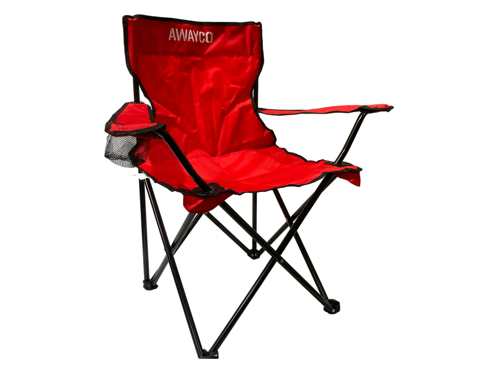 Silla Plegable SUN Awayco Camping Reforzada Pesca Director Reposera Rojo