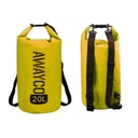 Bolso Mochila Estanco A Prueba De Agua Impermeable Awayco 20lt Amarillo