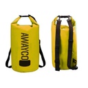 Bolso Mochila Estanco A Prueba De Agua Impermeable Awayco 30lt Amarillo