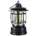 Farol Led Camping Awayco Recargable Con Bateria Negro 200 Lumenes