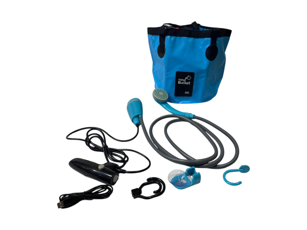 Ducha Portátil 20 Litros Para Camping Awayco Recargable Usb Aire Libre 