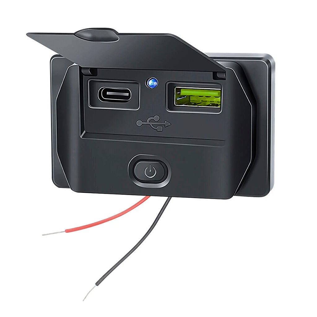 Cargador Toma Usb Para Embutir Auto Lancha Motorhome