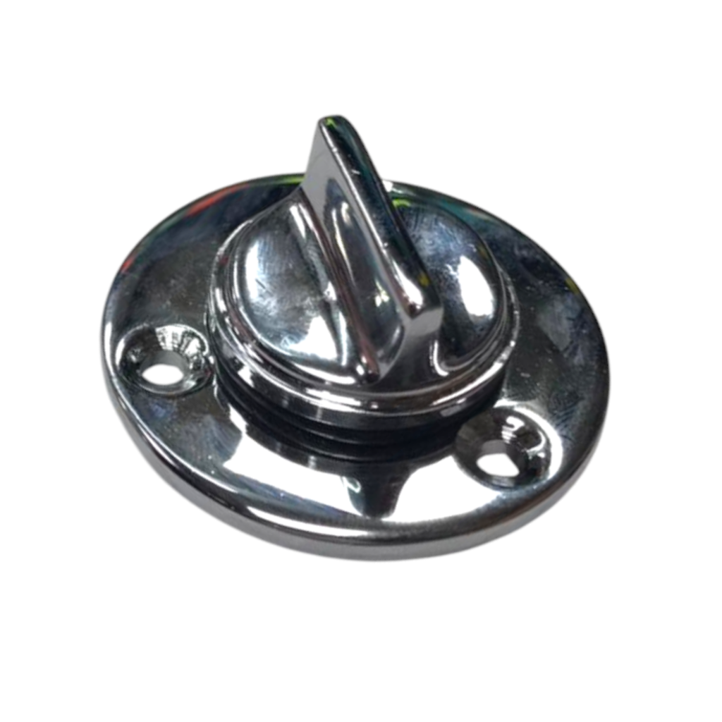 Tapón De Achique Bronce Cromado Con Base De 50 Mm Barcos