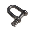 Grillete Acero Inoxidable Corto 1/4