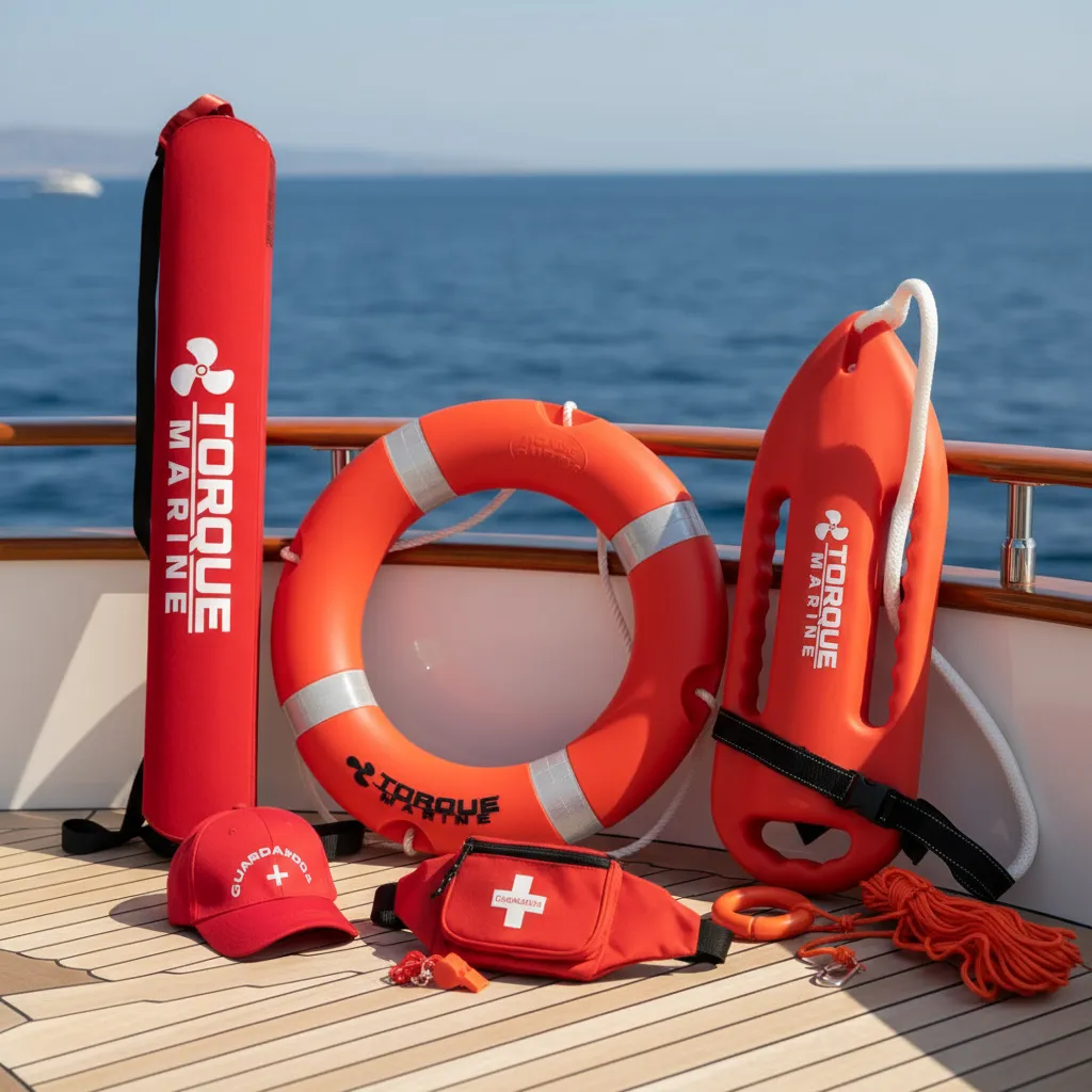 Kit Guardavidas Salvavidas Profesional Completo Torque Marine Combo 2