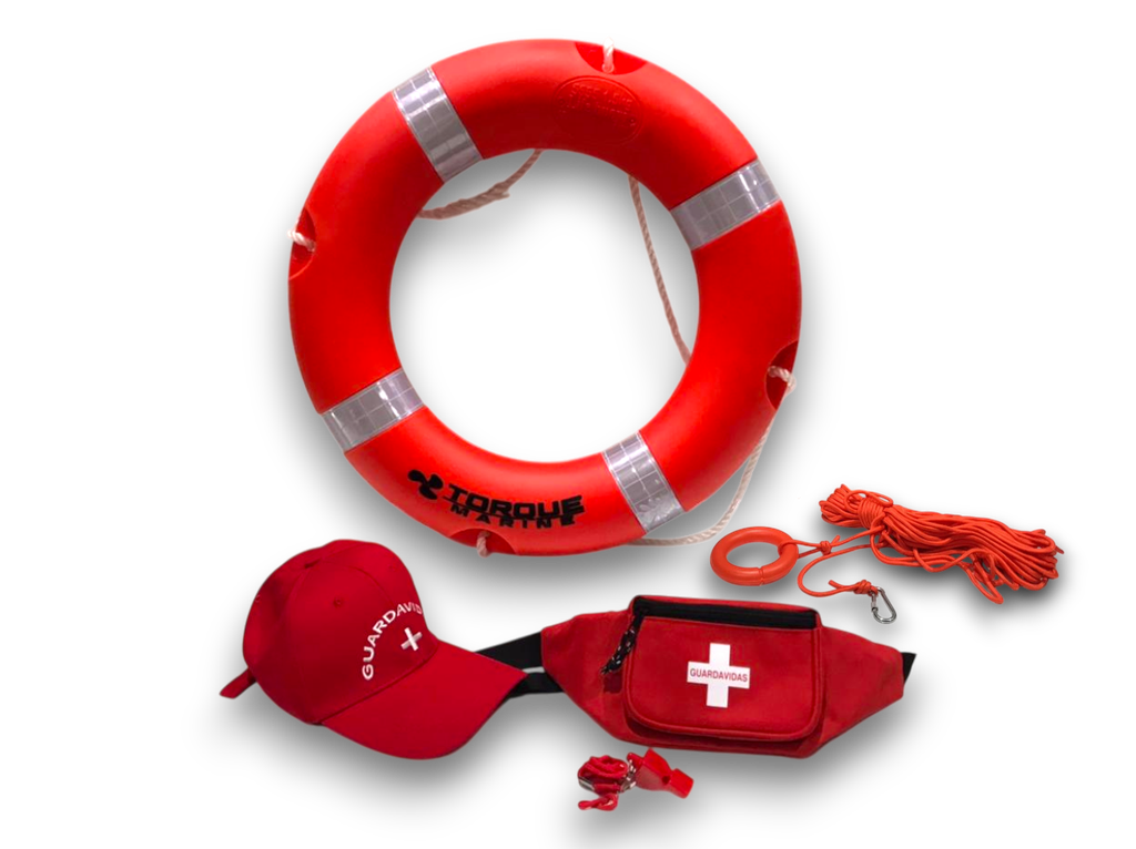Kit Guardavidas Salvavidas Circular Rescate Torque Marine 