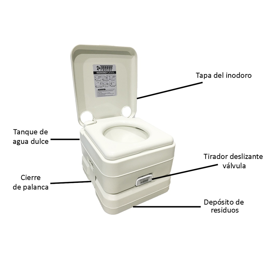 Inodoro Químico Portátil Torque Marine 10lts