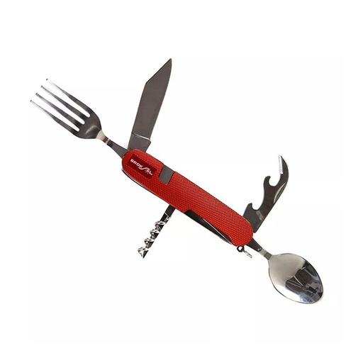 [BRO-SC-CUB05] Set Cubiertos Plegable Multiuso Camping