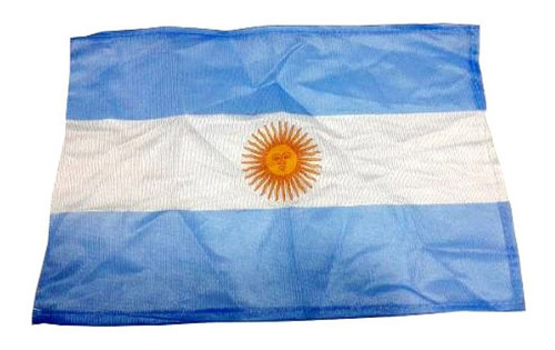[TM-B30X45] Bandera Argentina Reglamentaria Pna Con Sol 30x45 Cm