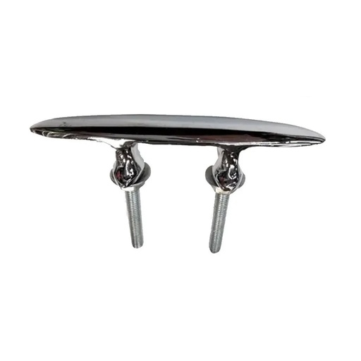 [HERR-264F] Cornamusa de Bronce Cromado Delta de 140mm con vastago de hierro