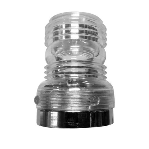 [HERR-281] Luz de tope con base roscada de Bronce Cromado con lampara de led