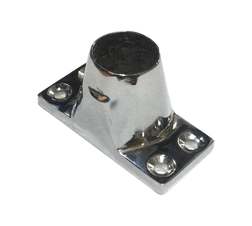 [HERR-231] Base Para Guardamancebo Bronce Cromado 23mm Recto