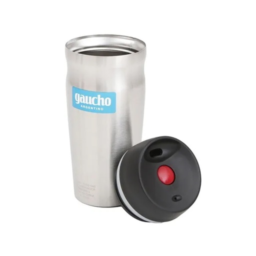 [WON-GJO2-040 ACERO] Vaso Jarro Térmico Gaucho Argentino Acero Inoxidable