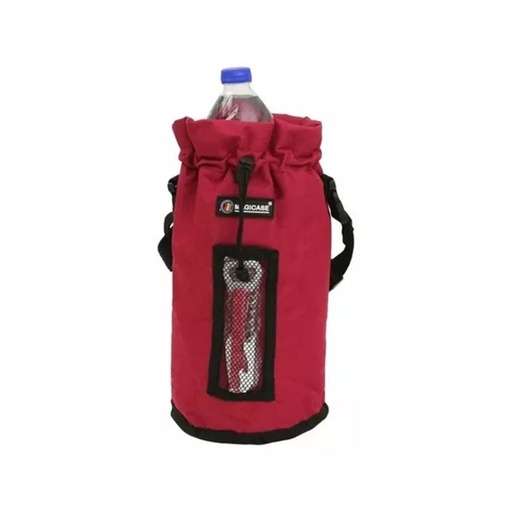 [WON-MK-2025 ROJO] Bolso Térmico para botella de 2,25 litro con saca corcho