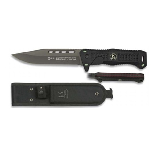 [AB-134083] Cuchillo K25 Tactico Negro 13.6 31948