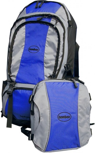 [BW-26661 AZUL] Mochila 65 Litros Bamboo Landscape 60+5 Lts Camping