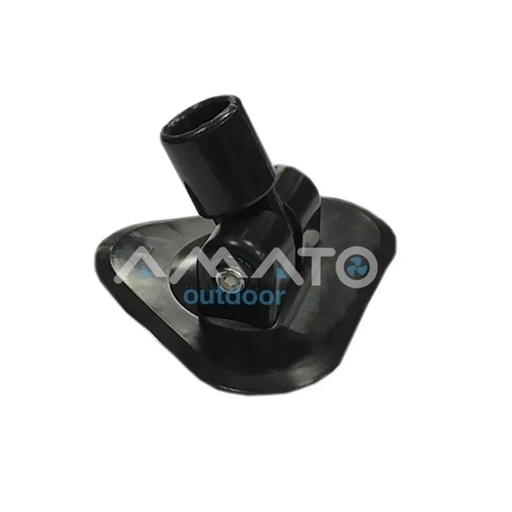 [MAZ-M003-NEGRO] Base Completa Con Leva Para Toldilla / Guardamancebo Gomones