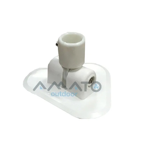 [MAZ-M003-BLANCO] Base Completa Con Leva Para Toldilla / Guardamancebo Gomones
