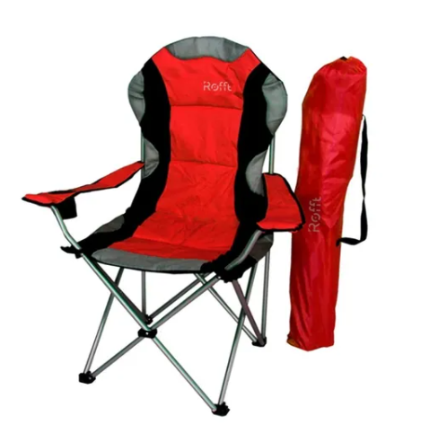 [Rofft-A0080 Rojo] Silla Sillon Plegable Camping Director Reforzado Rojo