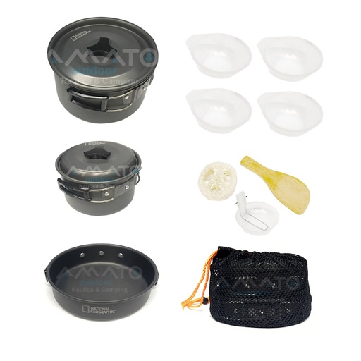 [NAT-KNG 0400] Set De Cocina Marmita National Geographic 4 Personas