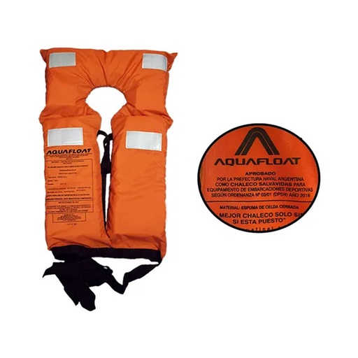 [KIE-1010183101500] Chaleco Salvavidas Poncho Para Niño Aprobado Aquafloat