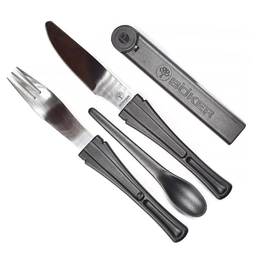 [BOK-BO800] Cubiertos Camping Picnic Boker Manufaktur Oficina Calidad