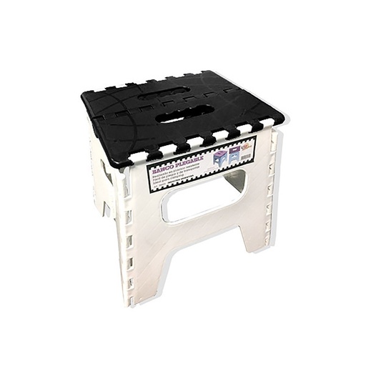 [AGDT-BR005-T-negro] Banquito Plegable Plastico Banco Banqueta Resistente