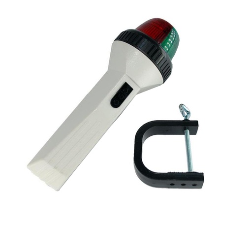 [COS-14259] Luz De Proa Bicolor A Pila Con Sujetador