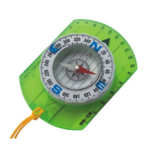 [SOUR-C012] Brujula 50mm Para Mapas Con Regla Cordon Cartografica