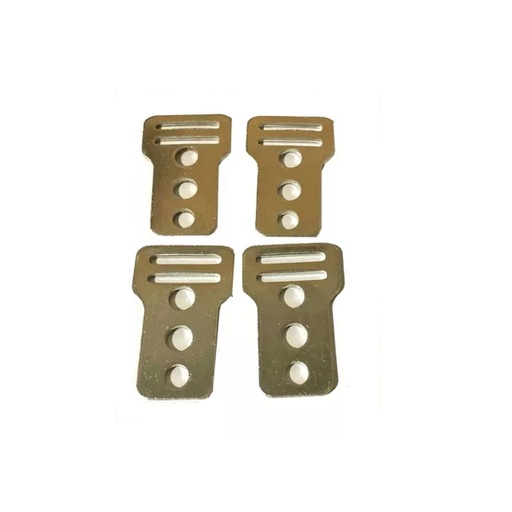 [DIF-133x4] Gancho Estribo De Aluminio Para Carpas Iglu Tres Agujeros