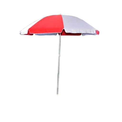 [SOL-3008 roja] Sombrilla Aluminio 1.80 Mts Reforzada Reclinable Solcito Rojo 3008