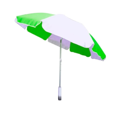 [SOL-3008 verde] Sombrilla Aluminio 1.80 Mts Reforzada Reclinable Solcito Verde 3008