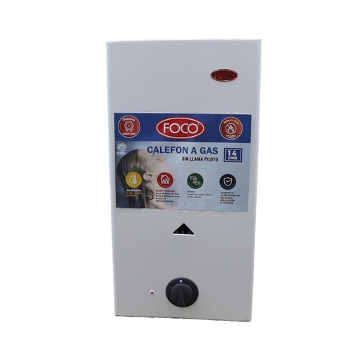 [JAR-26189/6] Calefon Foco 14 Lts A Gas Sin Llama Piloto