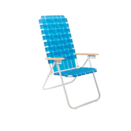 [SOL-1090 CelesteAzul] Sillon Reposera Plegable Alta 5 Posiciones Solcito 1090